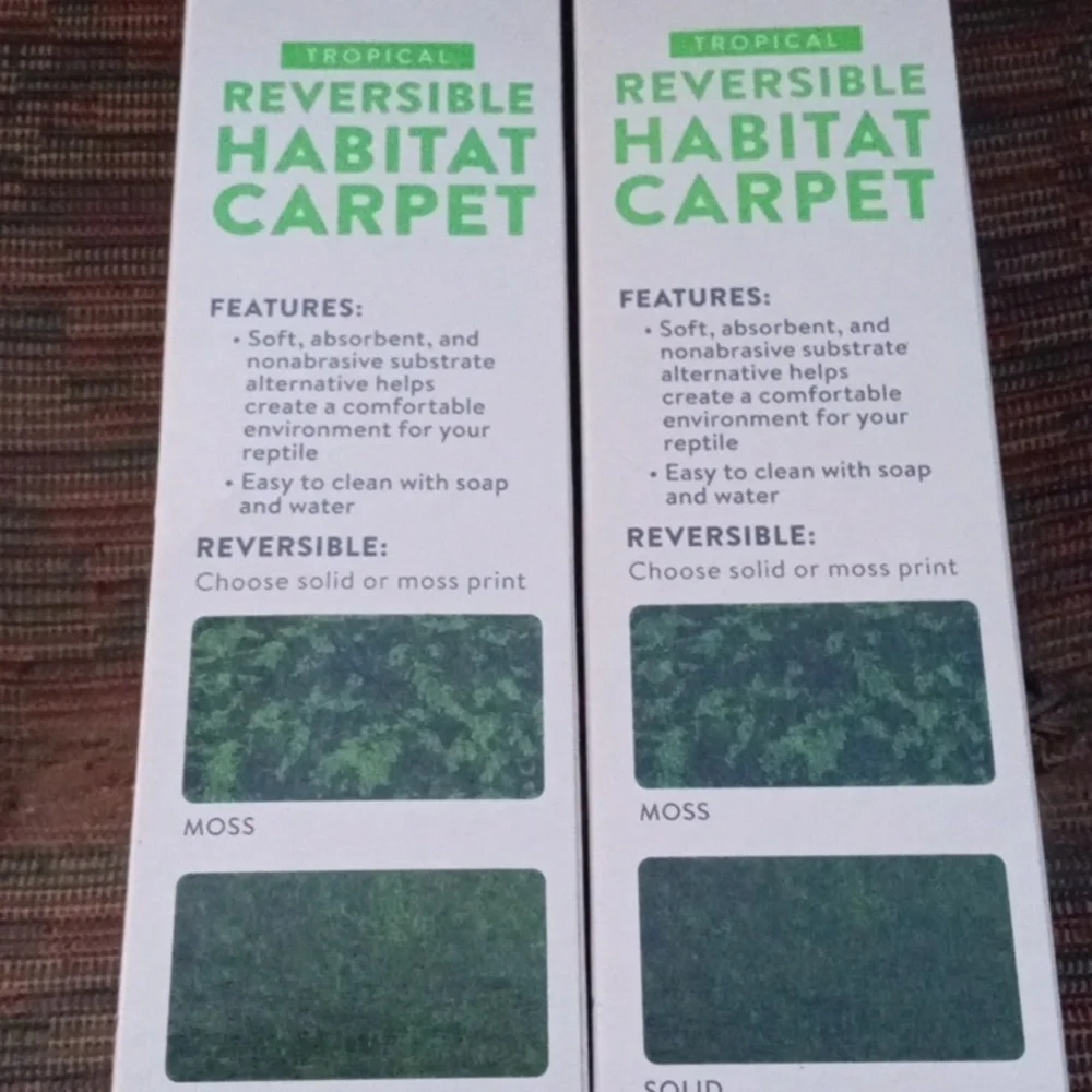 New! THRIVE Two 10 Gallon Terrarium Reversible Habitat Carpet Substrate.